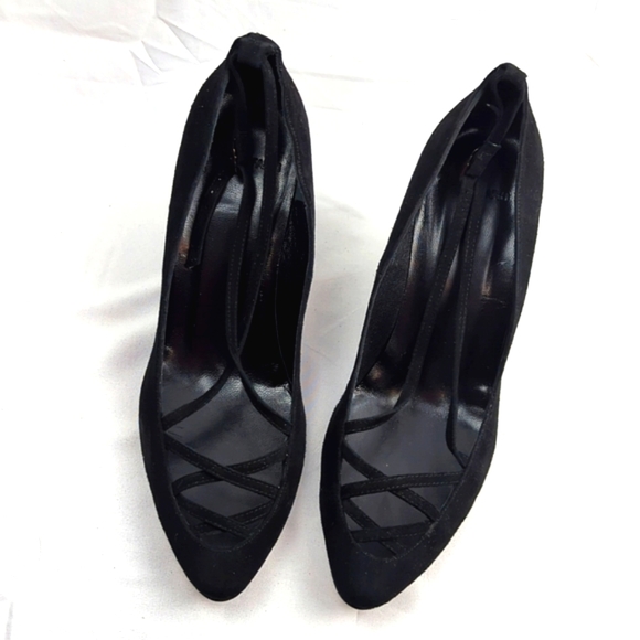 🆕🌿NICOLE FARHI SUEDE WEDGE SHOES🌿 - Picture 9 of 16